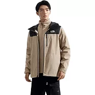 The North Face M KEERU SOFTSHELL TRI JACKET - AP 男兩件式外套-NF0A8DMKL9O L 棕黑色