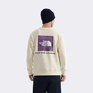The North Face M BOX LOGO CREW GRAPHIC - AP 男圓領套頭衫-NF0A8F0PQLI 3XL 米白色