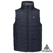 【ATUNAS 歐都納】男款石墨烯纖維輕量保暖背心/大尺碼/無厚重感/背心式外套A1VE2508M- 3XL 黑