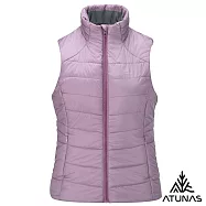 【ATUNAS 歐都納】女款石墨烯纖維輕量保暖背心/大尺碼/無厚重感/背心式外套A1VE2509W- L 灰紫紅