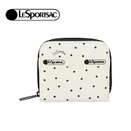 LeSportsac 2025冬季新品 Claire Wallet ㄇ字拉鍊零錢包(6505) HE65俏皮圓點
