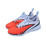 Nike 足球鞋 JR Phantom 6 Low ACAD TF 中大童 小朋友 藍 紅 人工短草皮 HQ2038-400 23.5cm BLUE/RED
