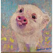 【玲廊滿藝】黑輪-可愛小豬20x20cm