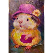 【玲廊滿藝】黑輪-小呆的午後約會30x20cm