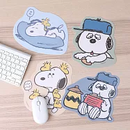Peanuts史努比OLAF Slim超薄造型滑鼠墊 -Snoopy午睡灰藍
