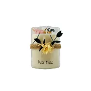 福利品【Les nez 香鼻子】璀璨花語 永生花香氛蠟燭禮盒(四款) 無 頤和金桂
