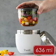 《S&rsquo;well》Eats密封罐+不鏽鋼保溫悶燒罐 - 雲朵白636ml