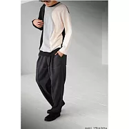 日本Antiqua|152-184沉穩精緻|純棉長袖|自我風格|內斂波浪|輕盈柔軟|厚實挺括|男女皆宜 黑色