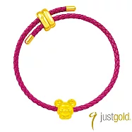 【Just Gold 鎮金店】十二生肖 佑玲瓏-任選 黃金串珠 鼠