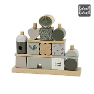 【Label Label】木質積木屋疊疊樂 橄欖綠