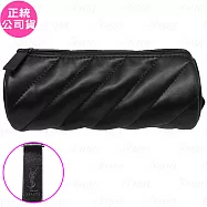YSL圓柱黑色斜紋化妝包(公司貨)