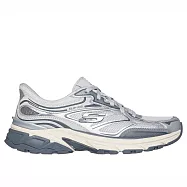 Skechers 思克威爾 Stamina Sport [150710SIL] 女 休閒鞋 Y2K 復古 舒適 白 銀 23.5cm 銀/灰