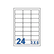 裕德 三用 電腦 標籤 24格 64.6X33.8mm 白色 1000張 /箱 US4262-1K