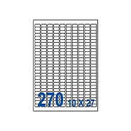 裕德 三用 電腦 標籤 270格 17.78X10mm 白色 1000張 /箱 US4343-1K
