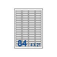 裕德 三用 電腦 標籤 84格 46X11.11mm 白色 1000張 /箱 US4611-1K