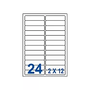 裕德 三用 電腦 標籤 24格 21.2X83.8mm 白色 1000張 /箱 UH2184-1K