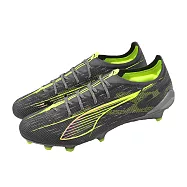 Puma 足球釘鞋 Ultra 5 Ultimate FG 男鞋 灰 黃 短草皮 支撐 抓地 運動鞋 108159-03
