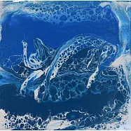 【玲廊滿藝】趙書巧-浪上飛躍20x20cm