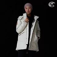 ADISI 女SMAWARM BALL防水防風透氣極暖長版外套 AJ2521028|防潑水 防水透氣 蚵棉球 保暖外套 M 霜卡