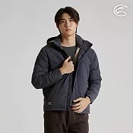 ADISI 男SMAWARM BALL海洋溫控超撥水防風保暖外套(可收納帽) AJ2521059|防潑水 蚵技棉 抗靜電 環保紗 連帽外套 M 深藍