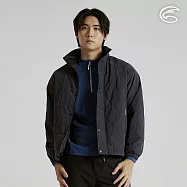 ADISI SMAWARM海洋溫控超撥水絎縫外套(男女可共穿) AJ2521054|防潑水 蚵技棉 抗靜電 保暖外套 可收納帽 L 深藍