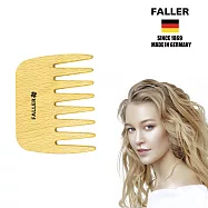 【FALLER 德國芙樂】德國製掌上型寬木齒梳 特捲髮也可用 FSC優質木材(梳開糾結還我漂亮秀髮)