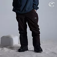 ADISI 男SMAWARM海洋溫控防水防風透氣雪褲 AP2521031|防潑水 防水透氣 蚵技棉 滑雪褲 保暖長褲 M 宇宙黑