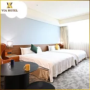 (電子票) 三重【丰居微風館】平日不指定四人房住宿券+免費延退1小時(MO25)【受託代銷】