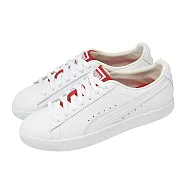 Puma 休閒鞋 Clyde Varsity II 男鞋 女鞋 白 紅 小白鞋 百搭 皮革 396491-01 24cm WHITE-CLUB RED