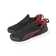 Puma 慢跑鞋 KruzProfoam Sliptech Aop PS 中童 黑 套入式 無鞋帶 運動鞋 405653-02 20cm BLACK/RED