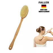 【FALLER 芙樂】德國製特長柔軟白豚鬃 筋膜放鬆按摩刷 深層肌膚放鬆按摩 可拆式(纖細肌膚乾刷使用)