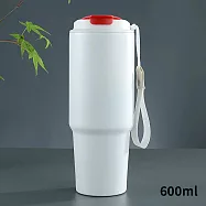 金安德森 304不鏽鋼高真空運動咖啡杯(附提繩)600ml 乳白色