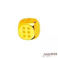 J&rsquo;code真愛密碼金飾 幸運骰子6 硬金擺件