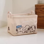 Peanuts史努比牛津布手提收納籃 手足
