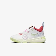 Nike Team Hustle D 11 LIL PS [FJ1393-100] 中童 籃球鞋 運動 魔鬼氈 白綠 20 白/螢黃