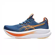Asics 亞瑟士 GEL-Nimbus 28 2E [1011C144-401] 男 慢跑鞋 寬楦 跑鞋 路跑 藍 橘 26.5cm 藍/橘