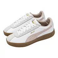Puma 休閒鞋 Club Klassika 女鞋 白 粉紅 復古 皮革 膠底 400364-10 24.5cm WHITE/PINK