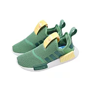 adidas 愛迪達 休閒鞋 NMD 360 C 中童 小朋友 綠 黃 襪套式 運動鞋 愛迪達 IF3600 18cm GREEN/YELLOW
