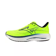 Mizuno 美津濃 Wave Rider 29 [J1GC250351] 男 慢跑鞋 跑鞋 路跑 螢黃 深藍 27.5cm 螢黃/深藍