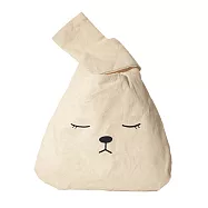 E.City_日式帆布手腕包收納提袋 咪兔款