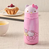 Hello Kitty 造型彈跳保溫杯第二代500ml-兩色可選 KT-T500 -粉紅色