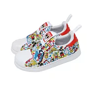 adidas 愛迪達 休閒鞋 Superstar 360 C 中童 小朋友 白 彩 懶人鞋 迪士尼 聯名 ID9706 20.5cm WHITE/MULTI-COLOR