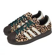 adidas 愛迪達 休閒鞋 Superstar II W 女鞋 豹紋 棕綠 貝殼頭 KI4203 26.5cm BROWN/IVORY