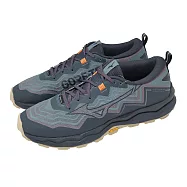 Mizuno 美津濃 越野跑鞋 Wave Daichi 9 GTX 男鞋 藍 綠 防水 戶外 J1GJ2556-11 28cm GREEN
