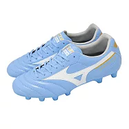 Mizuno 美津濃 足球鞋 Morelia II Club 男鞋 藍 白 皮革 戶外場地 P1GA2608-25 30cm BLUE/WHITE