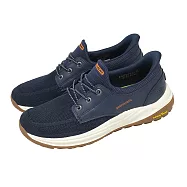 Skechers 休閒鞋 Meroe Slip-Ins 男鞋 藍 白 膠底 懶人鞋 馬克縫帆船鞋 205467NVY 26.5cm NAVY/WHITE