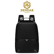 【ZENDAR】台灣總代理 限量3折 頂級高彈性防潑水電腦後背包 詹姆士系列 全新專櫃展示品(黑色 男包)