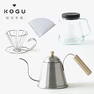 日本下村KOGU 珈琲考具手沖四件禮盒組(手沖壺+咖啡壺+濾杯+濾紙)