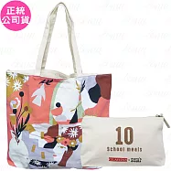 CLARINS克蘭詩CLARINS x Mary&rsquo;s meals十週年紀念包+春日漫漫花園托特包(公司貨)