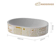【Maogougo 貓狗購】 埃及之王-黑白喵法老造型貓窩_共4款 橢圓白